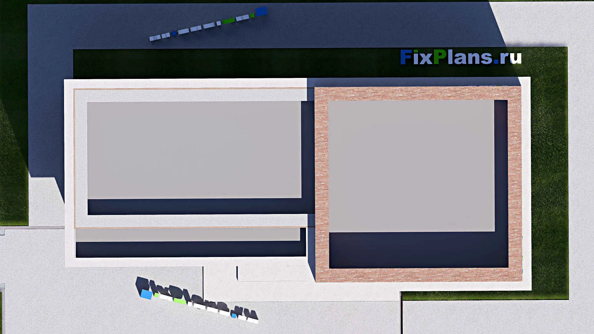 F-18377 - Планы двухэтажного дома 7 на 15, площадью 130 м² с балконом и 4 спальнями