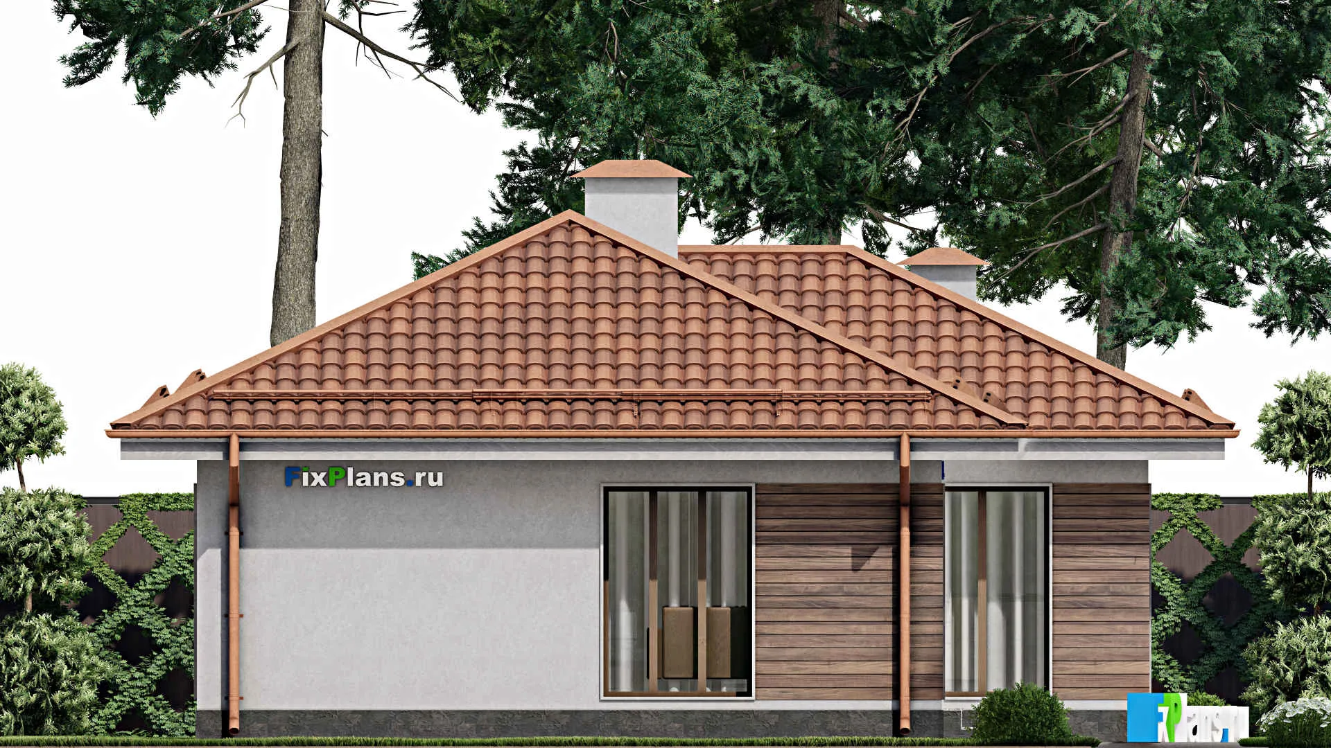 F-10655 - Проект бани 10 на 14, площадью 90 м² с санузлом