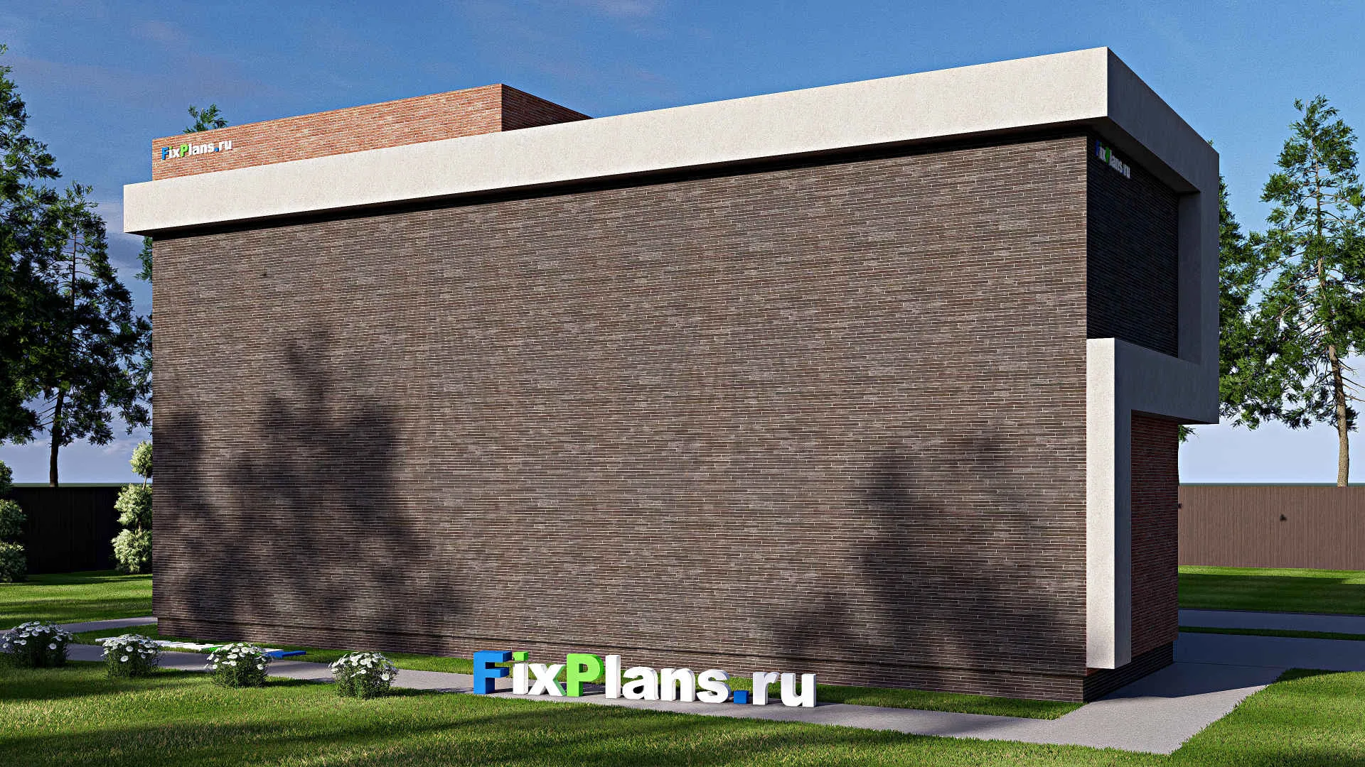 F-18377 - Планы двухэтажного дома 7 на 15, площадью 130 м² с балконом и 4 спальнями