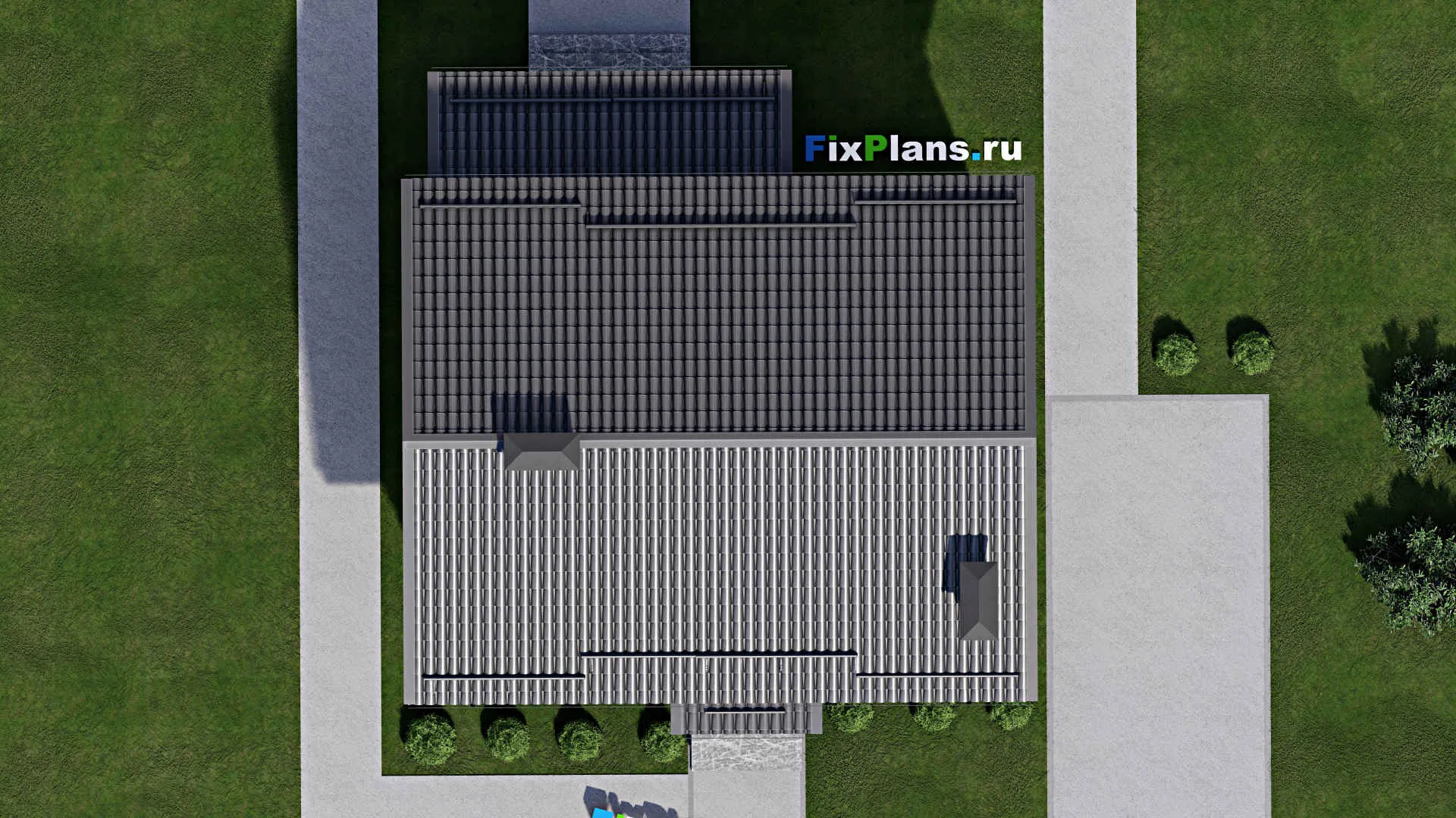 F-4751 - Проект дома с мансардой 10 на 12, площадью 140 м² с террасой и 3 спальнями